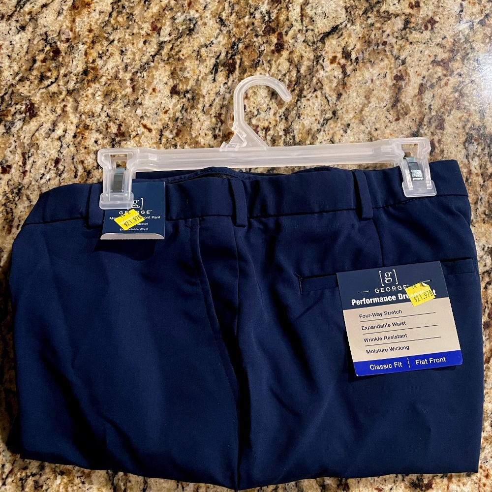 GEORGE™ Men’s Flex Flat Front Pant